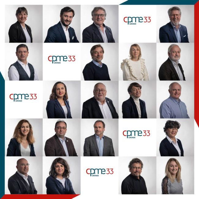 Trombinoscope des membres du conseil d'administration de la CPME de Gironde